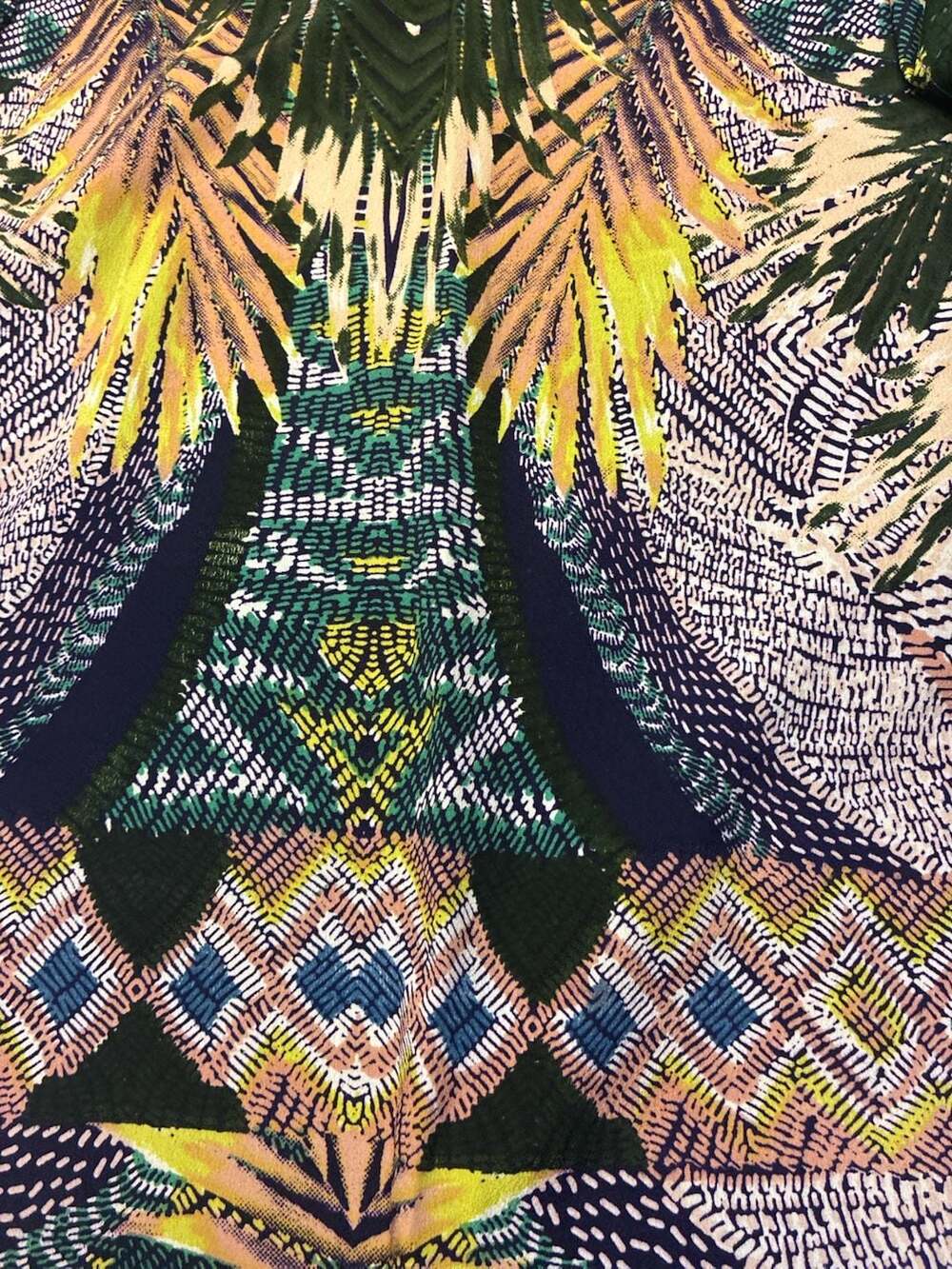 W118 by Walter Baker Tropical Palm Print V-Neck Dress Size 4 - Picture 8 of 16